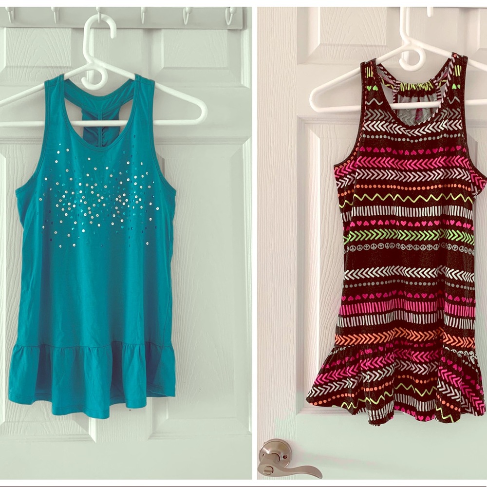 2/$12 Circo - zigzag tank top and sequin tank top